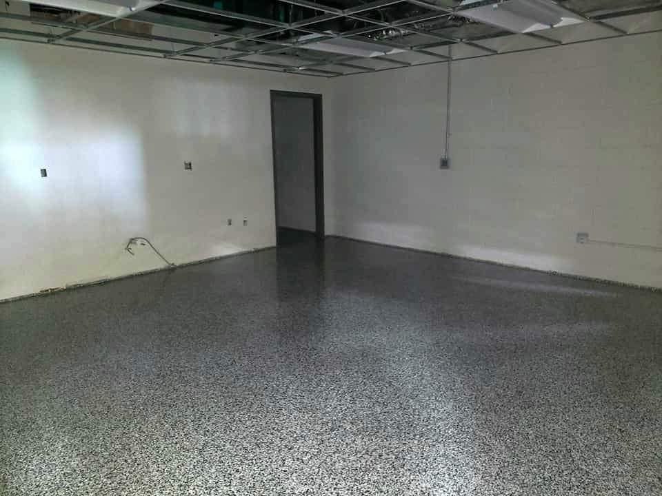 Example commercial epoxy floor coating transformation